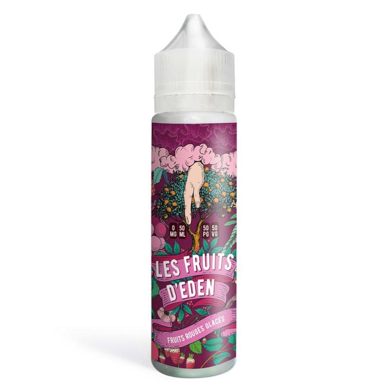 les fruits deden fruits rouges glaces e liquide 50ml 0 mg